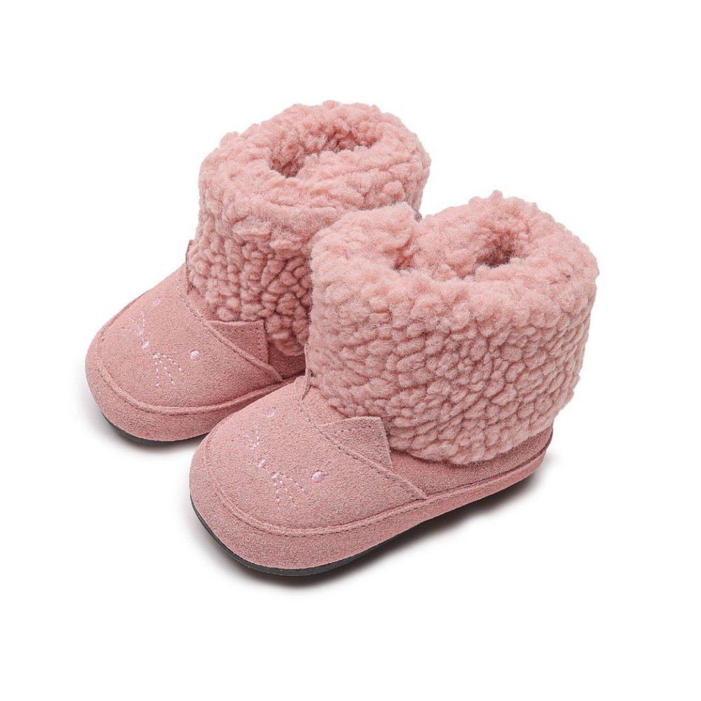 NWT Jack and Lily pink baby winter boots size 6-12M (never worn)